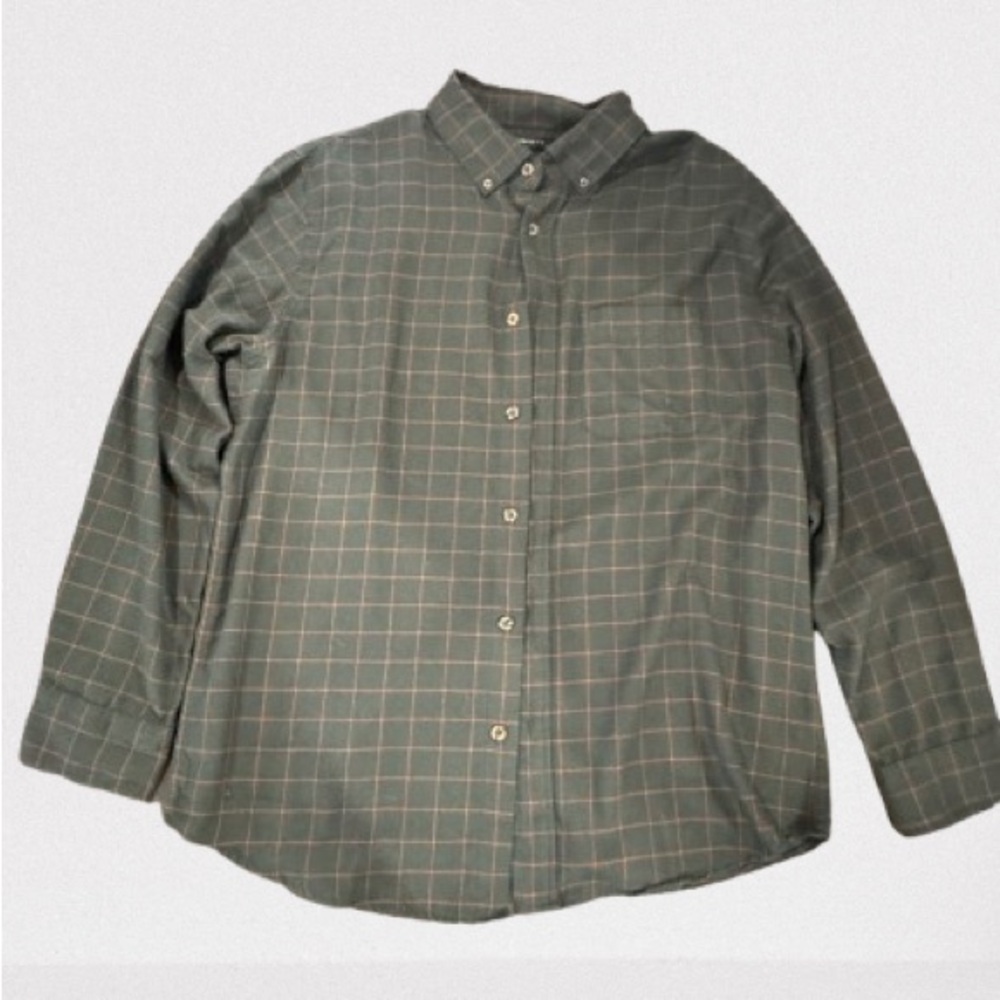 Men's Green Checkered Shirt